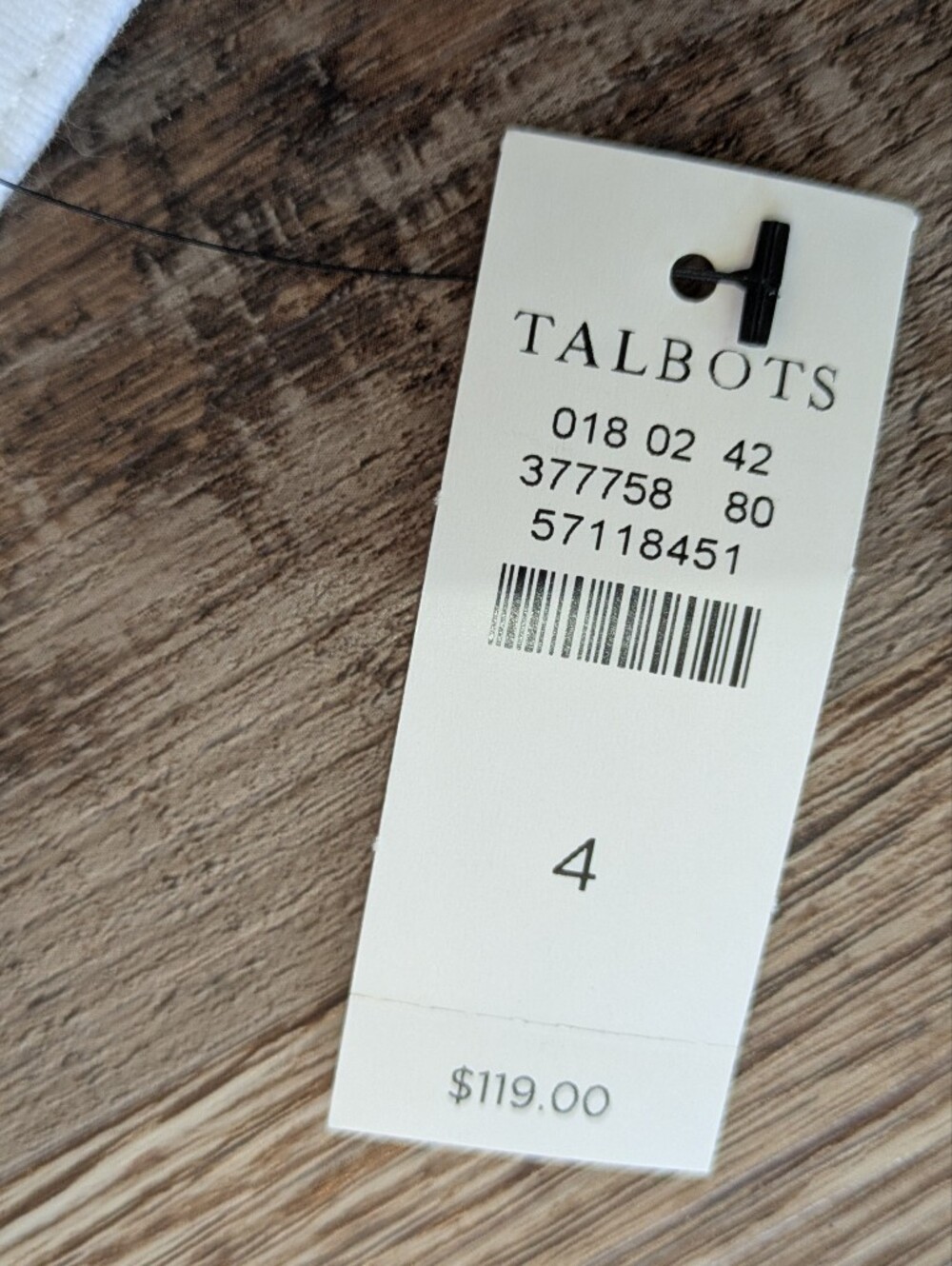 NWT Talbots White Linen Button Front Midi Skirt Size 4 Classic Summer - Picture 6 of 16